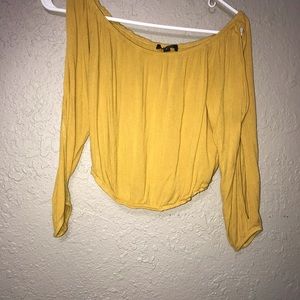 Off the shoulder crop top